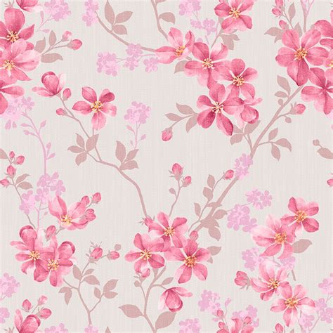 Papel De Parede Adesivo Floral Flores Delicadas Suave Ssfl Sete