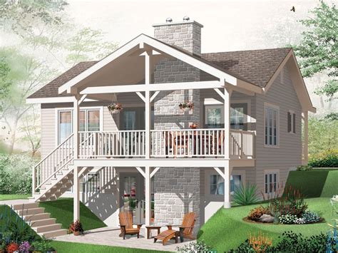 Oak Path Country Ranch Home Basement House Plans Drummond House
