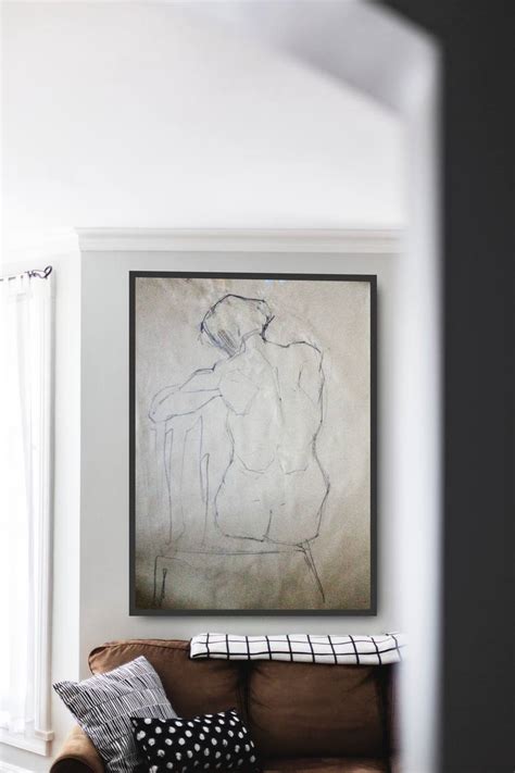 Nude On A Chair Drawing By Khristin Slyvka Saatchi Art