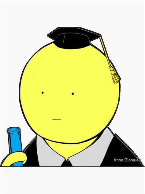 assassination classroom koro sensei fan art sticker for sale by shindouart redbubble