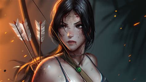 Lara Croft Tomb Raider 2019 Anime Personagem Visualização