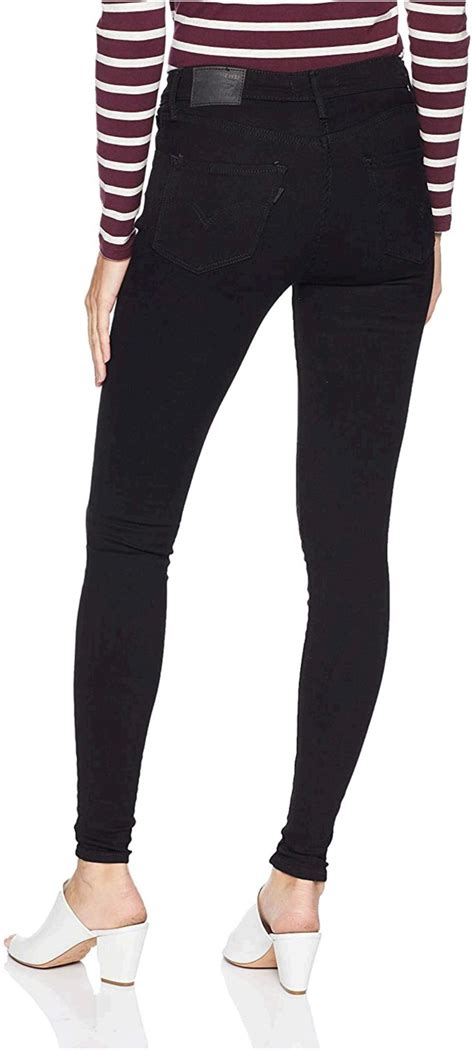 Levis Womens 720 High Rise Super Skinny Jeans Blackest Night Size