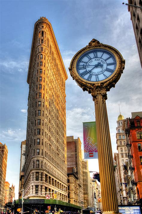 Flatiron Building And Fifth Avenue Clock Photograph By Randy Aveille