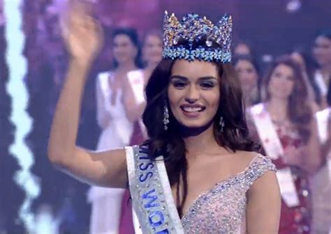 Indias Manushi Chillar Crowned ‘miss World 2017