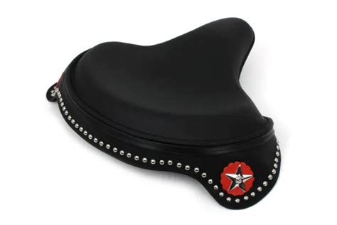 Harley Davidson Knucklehead Panhead Flathead Black Leather Solo Seat
