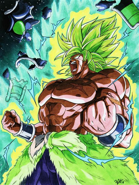 Dragon Ball Super Broly Art Style Broly The Legendary Super Sayan By