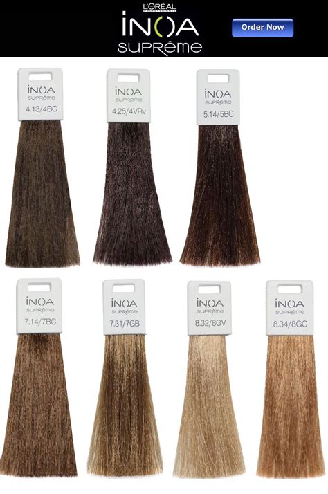Wear multiple products at once and realistically see the effect on your face and hair. L'oreal Inoa Supreme Hair Color Chart | Hair color chart ...