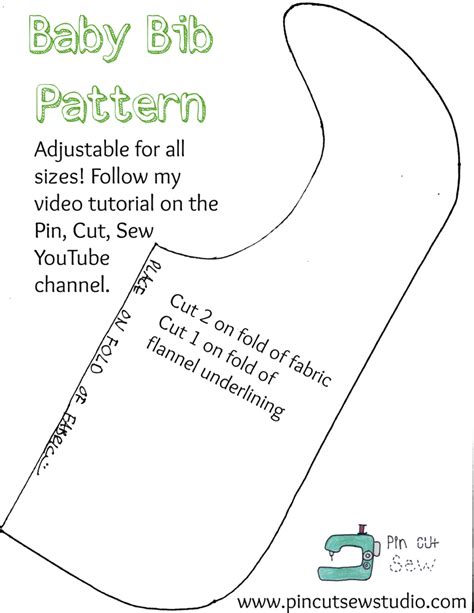 Free Baby Bib Pattern And Beginner Friendly Tutorial — Pin Cut Sew Studio