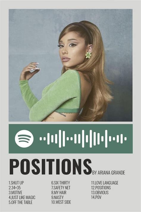 Ariana Grande Positions Poster Pôster De Música Pôsteres De Banda Pôsteres De Filmes