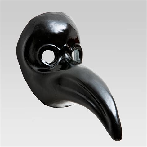 Plague Doctor Mask With Drawing Of Doctor Itself Venetian Masks Shop