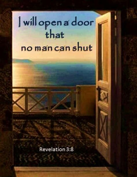 When God Opens A Door Bible Verse The Door