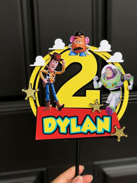 Personalized Toy Story Cake Topper Toy Story Party Decor Toy Story