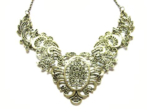 Bronze Toned Intricate Fashion Necklace In 2021 Necklace Fashion