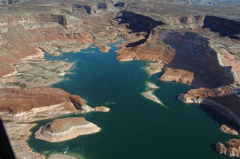Aerial View Of Lake Powell Photograph By Carl Purcell