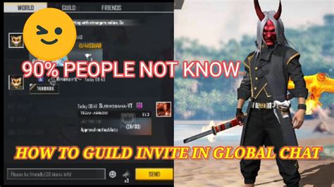 Players will form a guild to join together, participate in different activities, and, most importantly, interact with one another while playing the game. HOW TO GUILD INVITE IN WORLD CHAT || FREE FIRE - YouTube