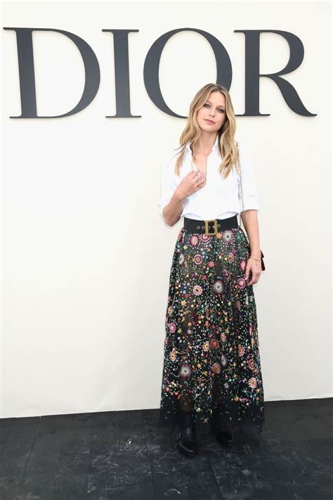 Paris France September 24 Melissa Benoist Attends The Christian Dior Show As Part Of The