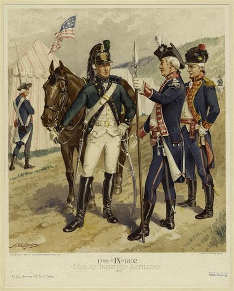 Cavalry Infantry Artillery 1799 1802 Nypl Digital Collections