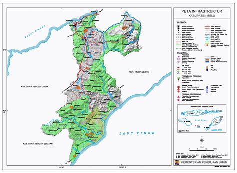 Peta Kota Peta Kabupaten Belu