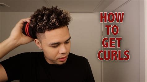 How To Get Curly Hair In 10 Minutes Easy Black Mens Tutorial Youtube
