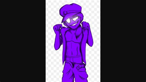 A Purple Cartoon Character Wearing A Hat And Holding His Hands Up To