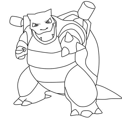 Free Blastoise Coloring Pages Collection - Free Pokemon Coloring Pages