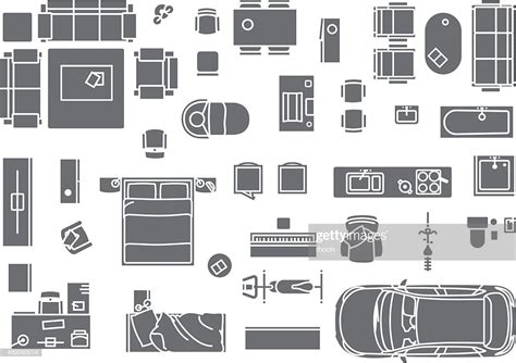 Floor Plan Icons Vector Free Floor Plan Furniture Symbols Free