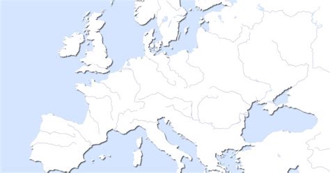 Editable Map Of Europe