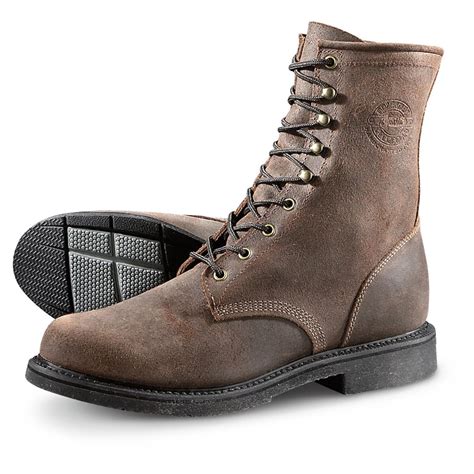 Justin Mens Dark Mountain Lace Up Work Boots 640710 Work Boots At