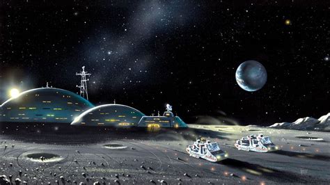 Space Colony On Moon