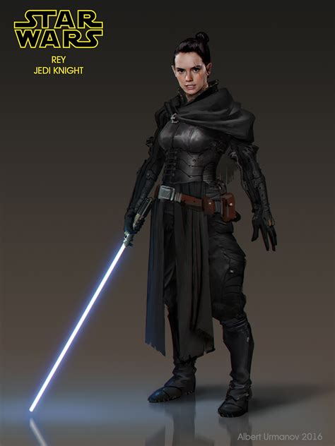 Artstation Rey Jedi Knight Fan Art Albert Urmanov