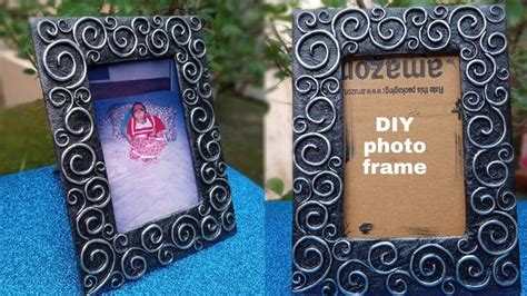 Diy Photo Frame Cardboard Cardboard Frames Cardboard Crafts Diy