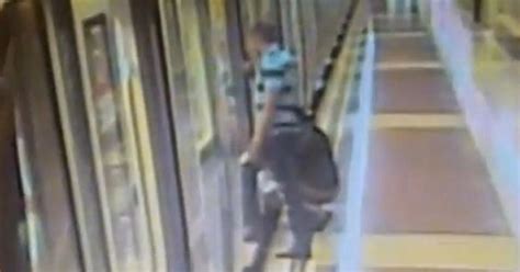 shocking video shows shameless woman peeing on tube platform 24 hours after couple were caught