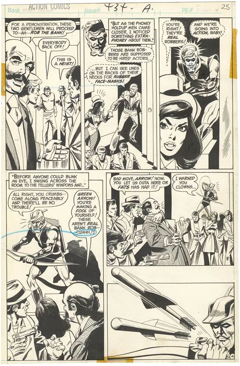 Original Comic Art By Action Comics 434 P4 Nostalgic Investments
