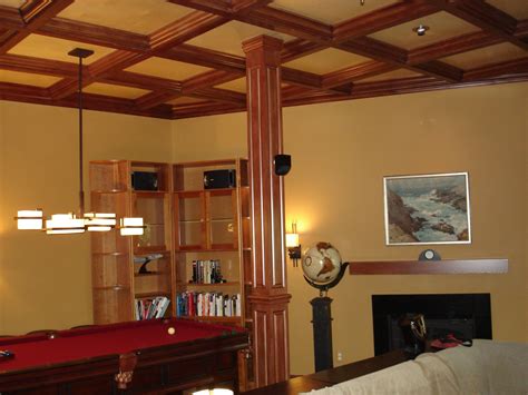 They add depth and texture to the ceiling. Basements/Bars/Game * WoodGrid® Coffered Ceilings by ...