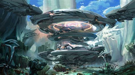 Hd Wallpaper Video Games Science Fiction Fantasy Art Concept Art