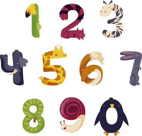 Numbers With Animals Wall Sticker Tenstickers