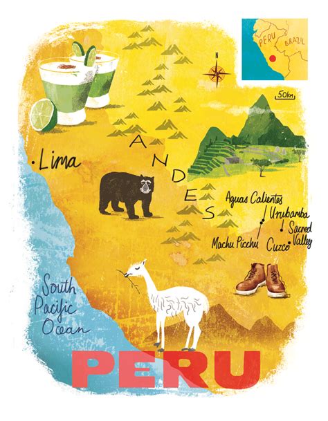 Peru Map By Scott Jessop Map Peru Education Pinterest Peru