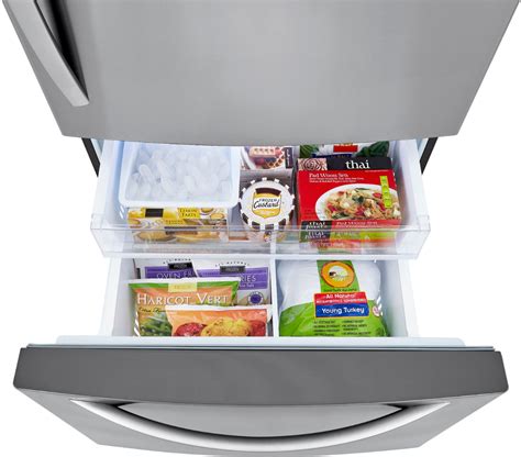 LG 25 5 Cu Ft Bottom Freezer Refrigerator With Ice Maker Stainless
