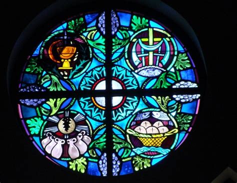 Symbolism Of Our Stained Glass Windows Most Holy Trinity Catholic Church