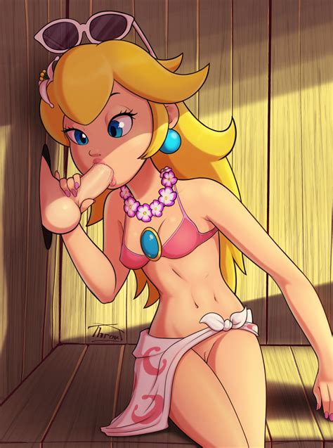 Princess Peach Mario And 1 More Drawn By Throatartist Danbooru