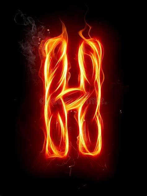 Fire Letter H A Series Of Fiery Letters And Numbers Affiliate