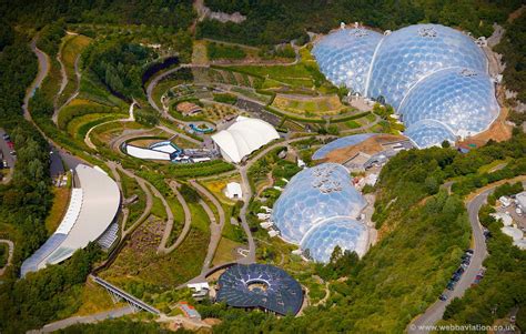 Eden Project Cornwall Aerial Photograph Aerial