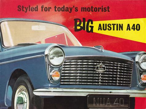 Styled For Todays Motorist Big Austin A40 Brochure Publication No