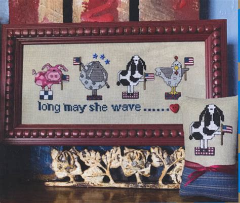 Long May She Wave By Amy Bruecken Designs Counted Cross Stitch Pattern