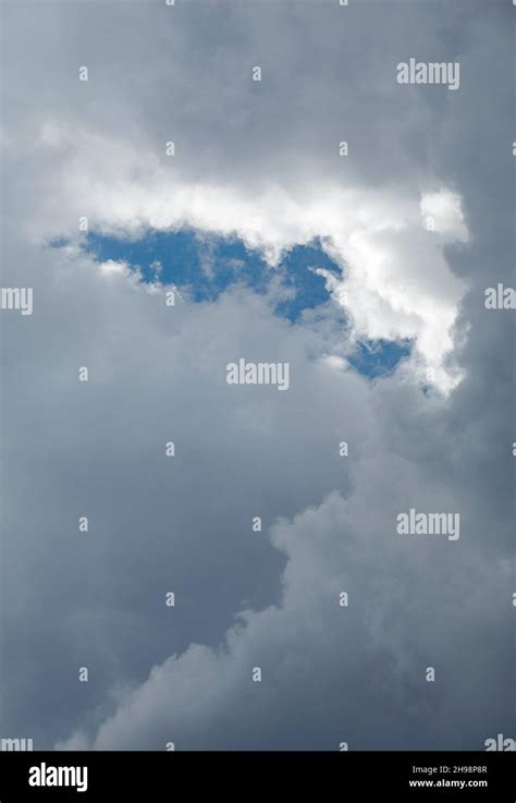 Dark Grey Clouds At Sky Stock Photo Alamy