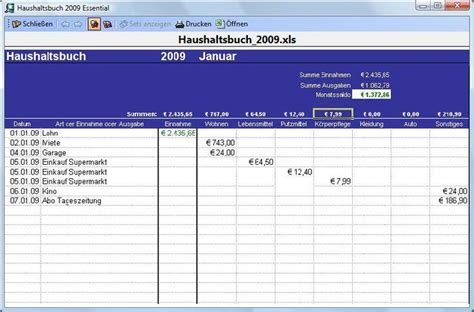 Eine vorlage, welche 4 kalenderwochen auf einer seite abbildet, fand ich sehr praktisch. Excel Vorlage Haushaltsbuch 2009 Download | Freeware.de