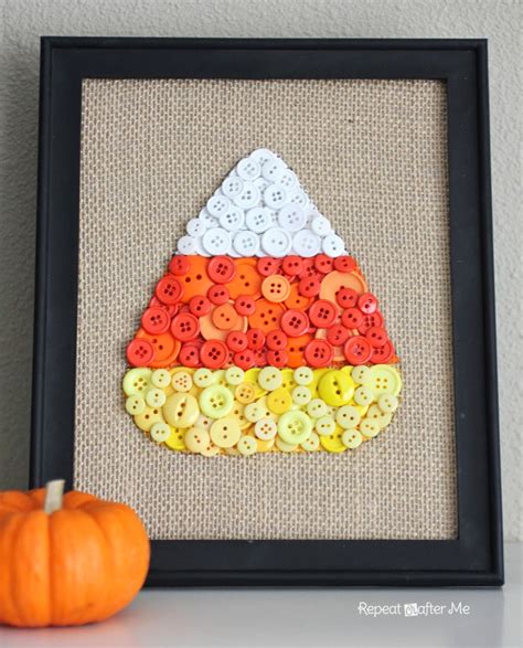 Candy Corn Button Art Repeat Crafter Me