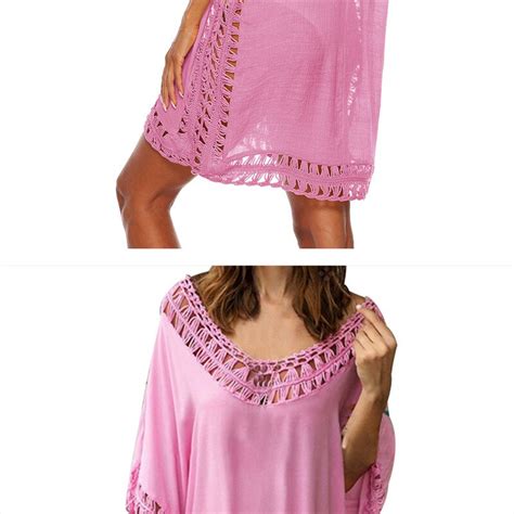 2020 Sexy Crochet Knitted Beach Cover Up Tassel Tie Beachwear Tunic Long Pareos Summer Swimsuit