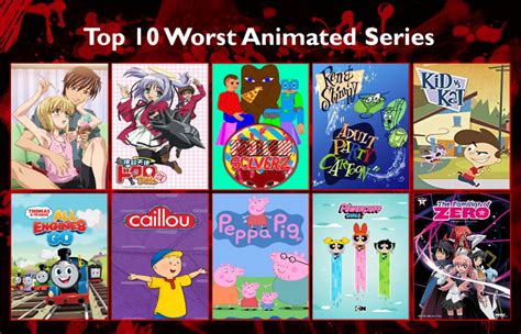 My Top 10 Worst Animated Series By Hayaryulove On Deviantart