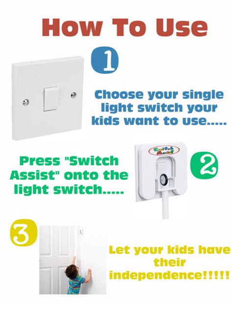 Home Switch Assist The Uk Light Switch Extender For Kids